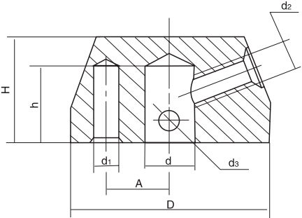 定位手柄座HY8312.4結(jié)構(gòu)圖